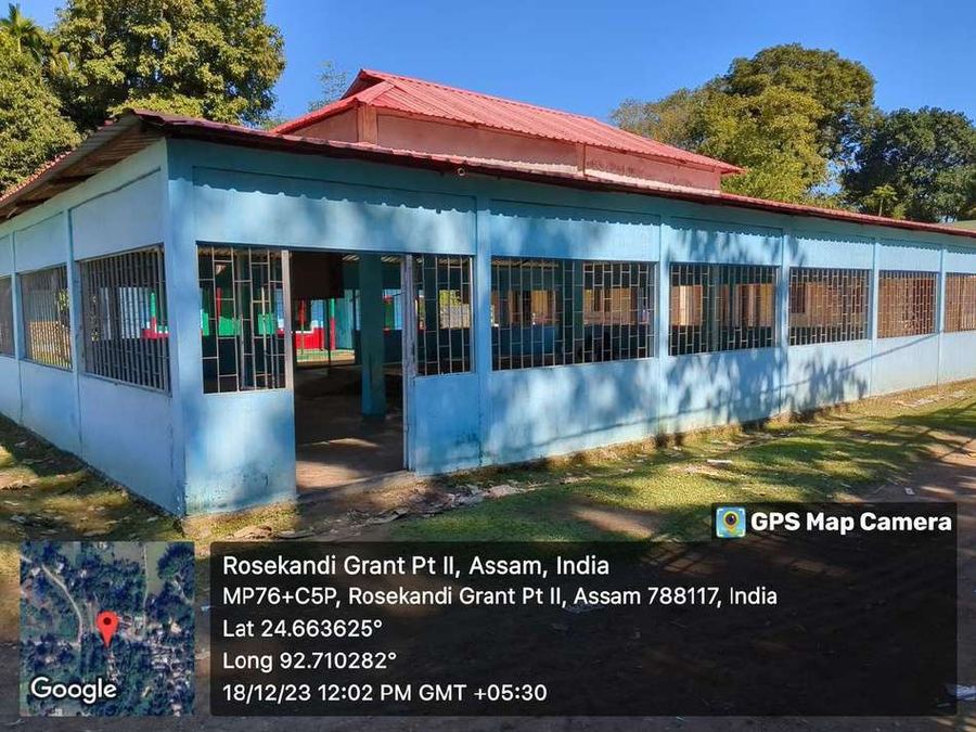 Completed community hall building
