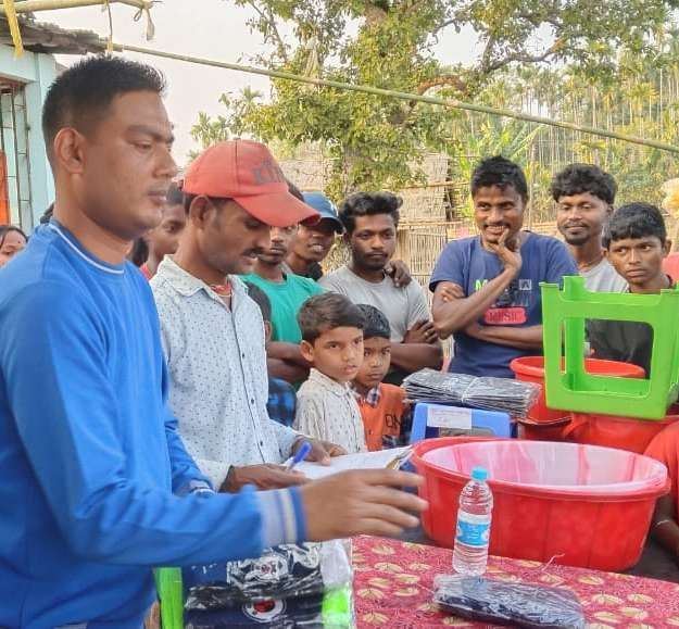 Community members gathered outdoors for Republic Day celebrations